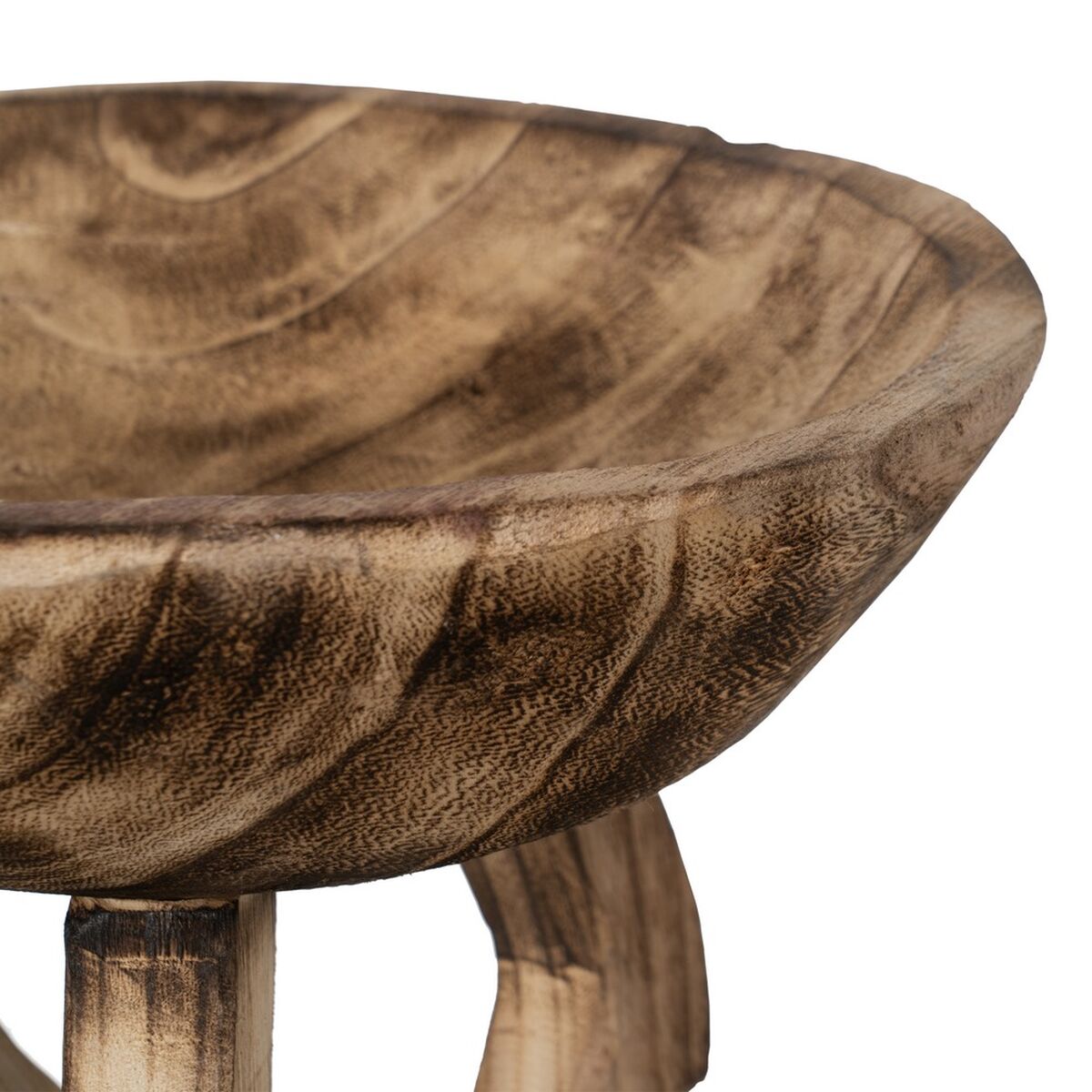 Centerpiece Beige Wood 30 x 30 x 18 cm